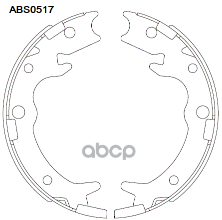 Колодки Торм. Барабан. Honda Honda 43154-Sx0-003 ALLIED NIPPON арт. ABS0517