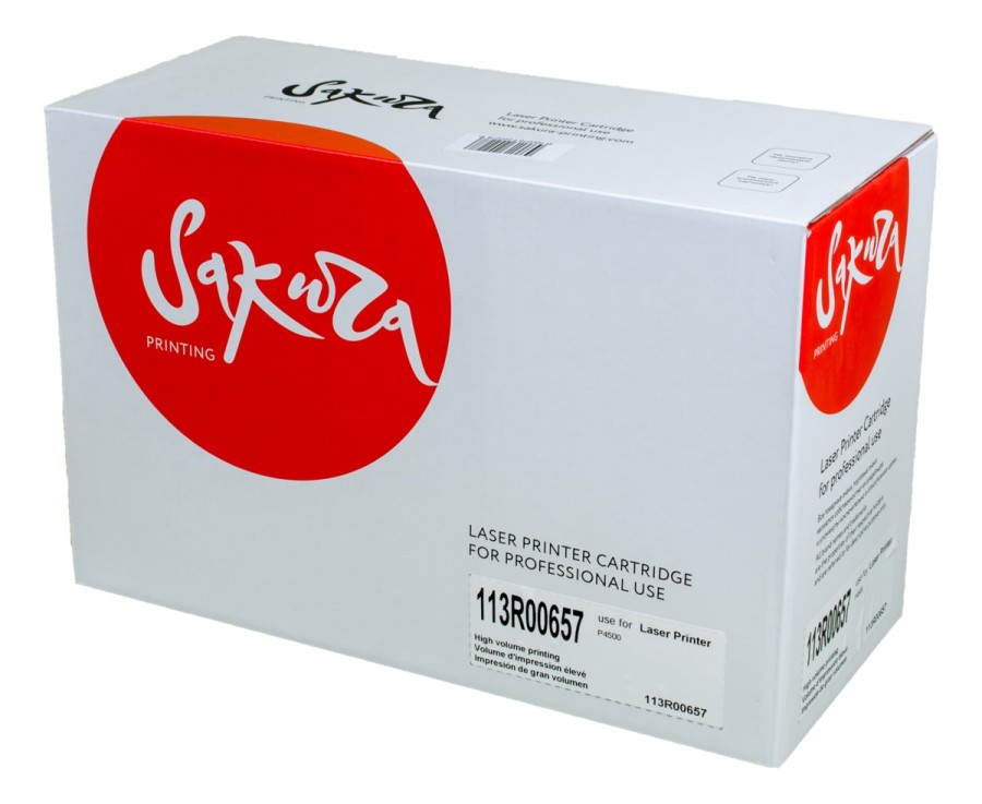 Картридж для лазерного принтера SAKURA 113R00657 (SA113R00657) черный, совместимый