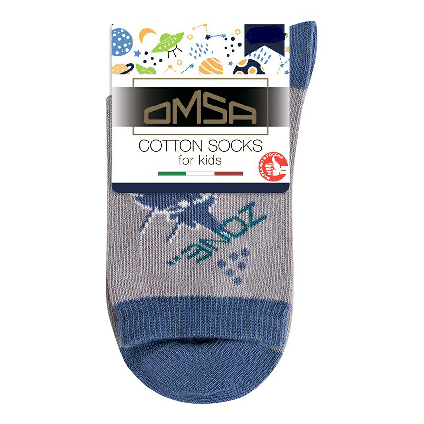 

Носки детские Omsa Kids хлопок grigio р 35-38, Синий, 22274363