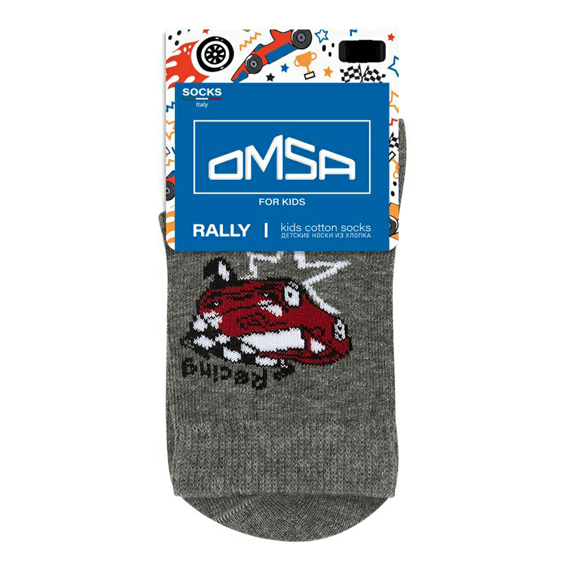 

Носки детские Omsa Kids Rally хлопок grigio melange р 35-38, Серый