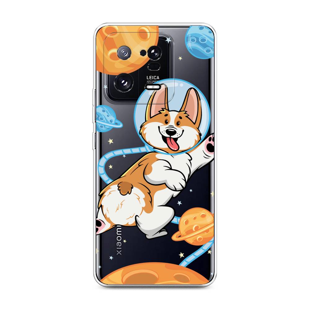 

Чехол на Xiaomi 13 Pro 5G "Корги-космонавт", Голубой;бежевый;белый, 317350-1