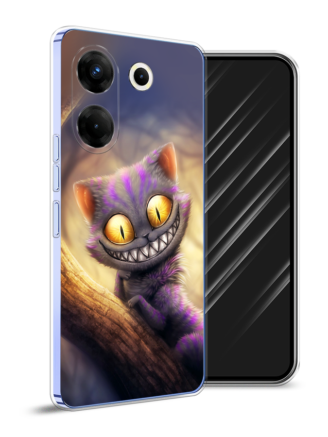 

Чехол Awog на Tecno Camon 20 Pro 5G "Cheshire Cat", Фиолетовый;желтый, 304050-1