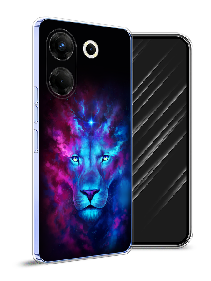 

Чехол Awog на Tecno Camon 20 Pro 5G "Космический лев", Голубой, 304050-1