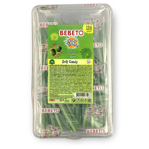 

Мармелад Bebeto Wacky Sticks со вкусом яблока