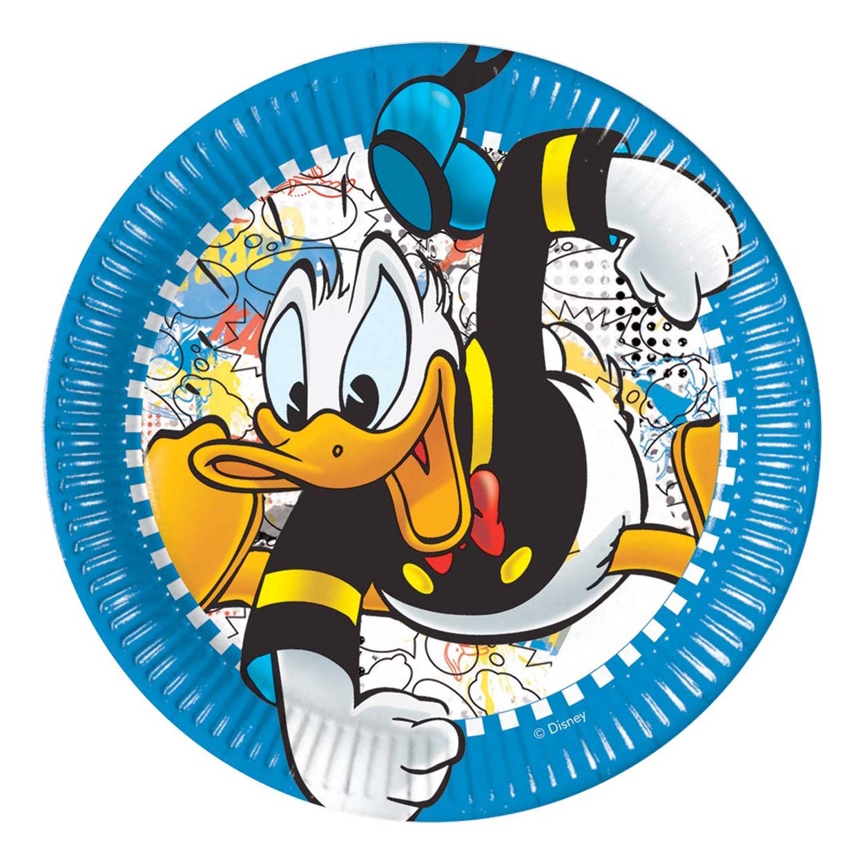 Тарелки одноразовые Procos Disney Donald mania бумажные 23 см 8 шт