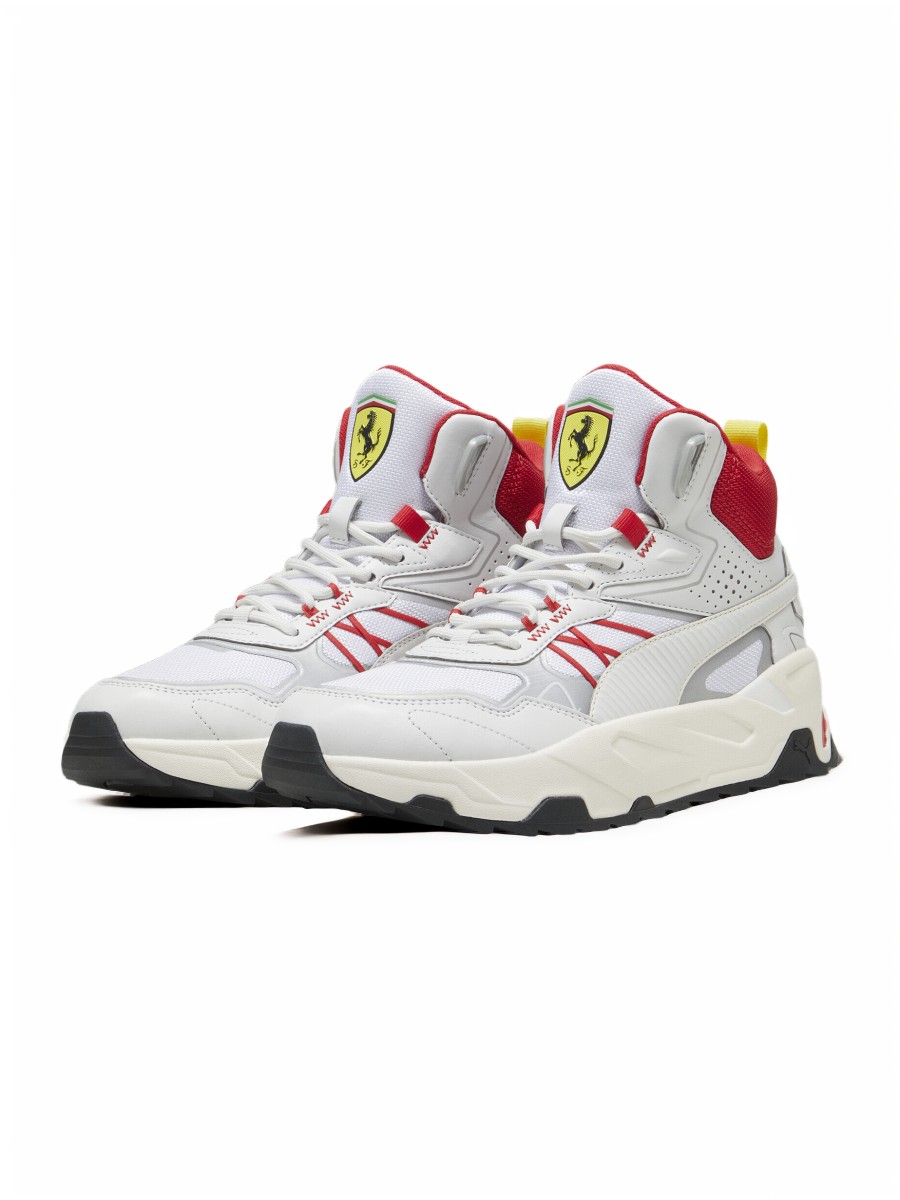 

Кроссовки унисекс PUMA Ferrari Trinity Mid WTR белые 9 UK, Белый, Ferrari Trinity Mid WTR