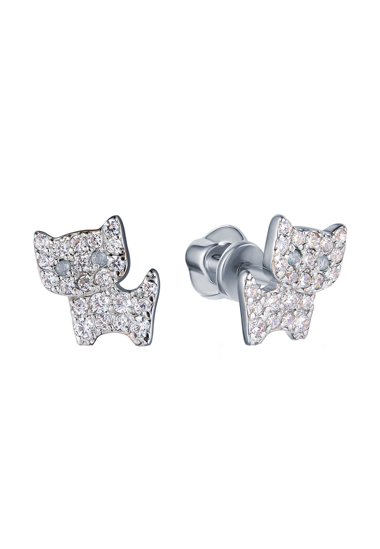 

Серьги-пусеты из серебра с фианитом Kari Jewelry С630-1947, С630-1947