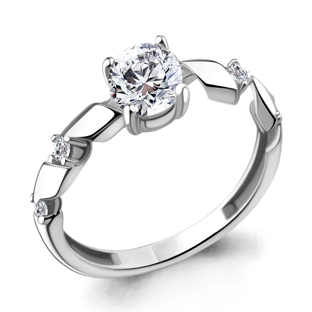 

Кольцо из серебра с фианитом Aquamarine Aquamarine 68866А_925_р р. 17, 68866А_925_р