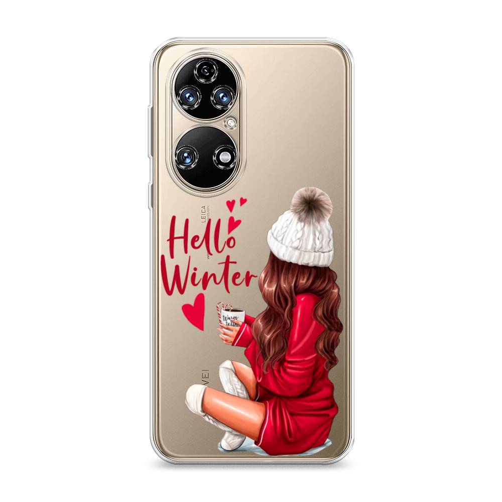 

Чехол на Huawei P50 "Hello winter", Красный;белый;коричневый, 6104950-5