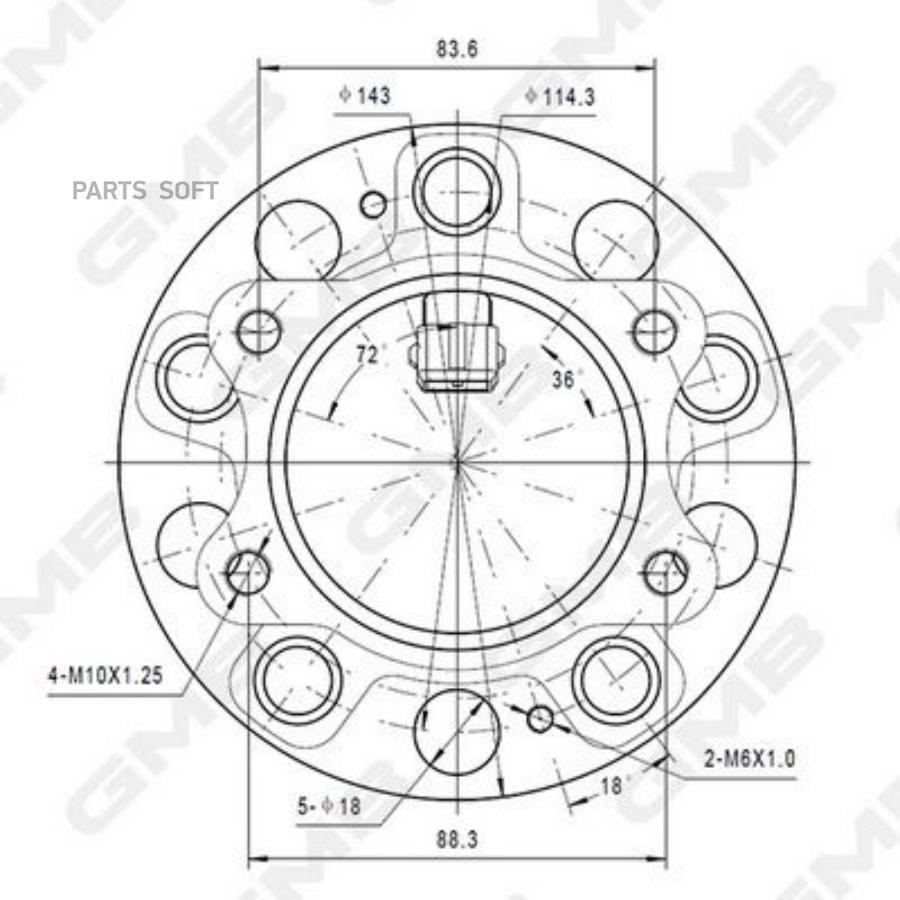 

Ступица Задняя GMB GH35190A