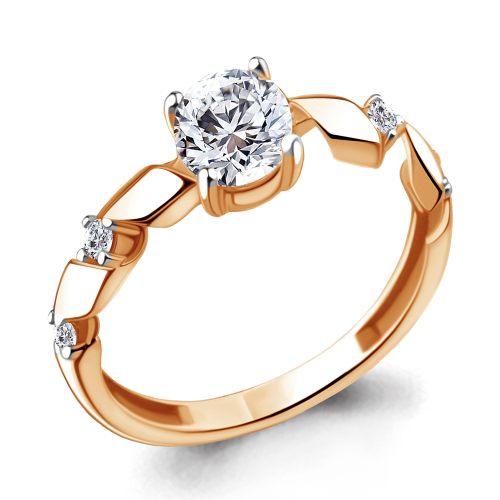 

Кольцо из серебра с фианитом Aquamarine Aquamarine 68866А_925_з р. 17, 68866А_925_з