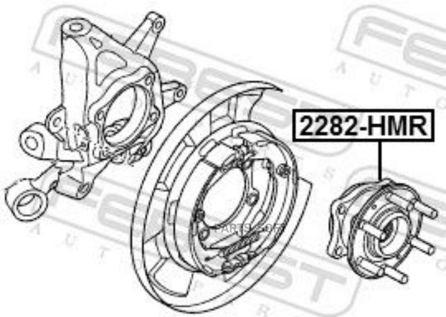 

Ступица Задняя FEBEST 2282HMR