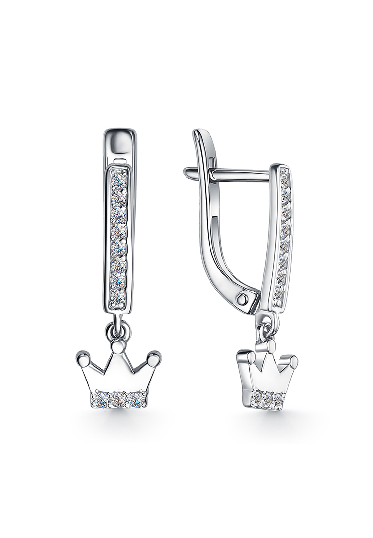 

Серьги подвески из серебра с фианитом Kari Jewelry С630-1668, С630-1668