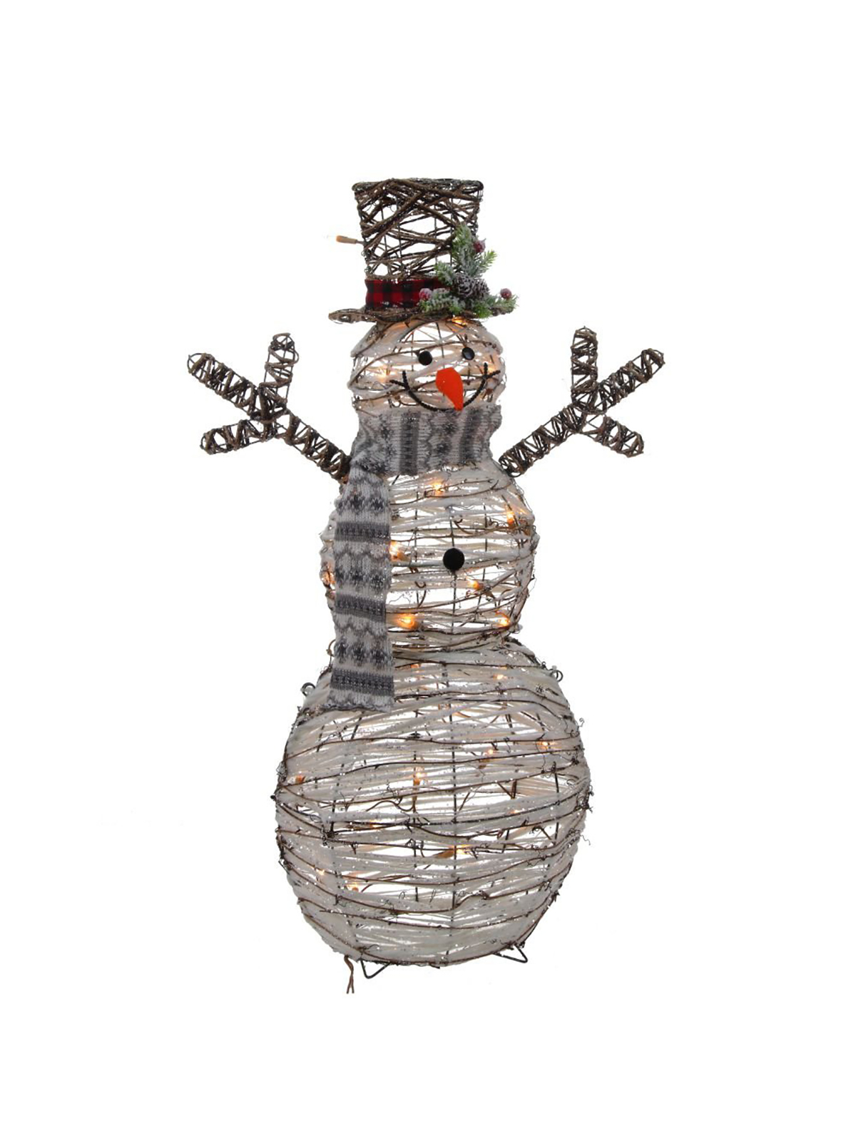 Фигурка декоративная Remecoclub Снеговик с подсветкой 701480 90 см 1 шт