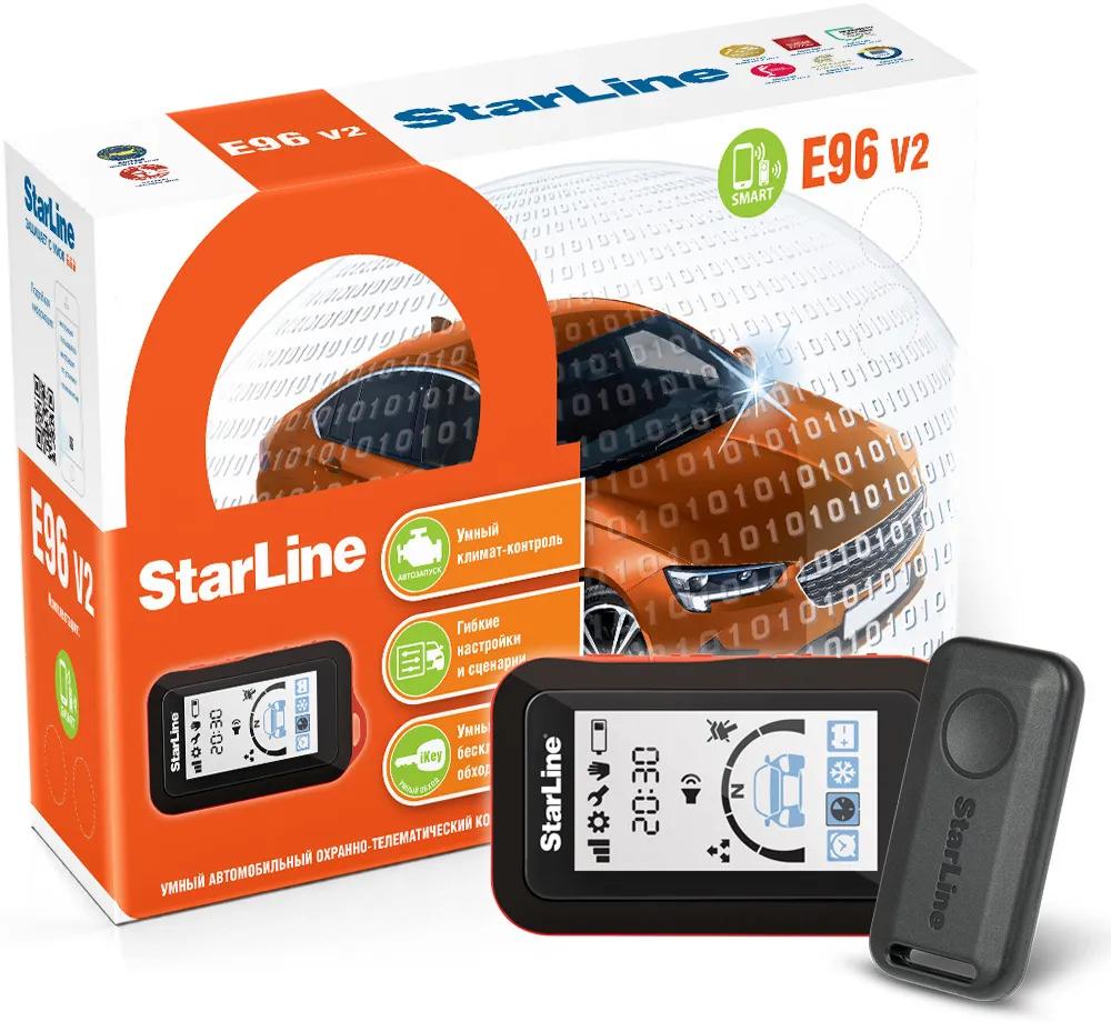 Охранно-телематический комплекс StarLine E96 v2 BT 2CAN4LIN 2513000₽