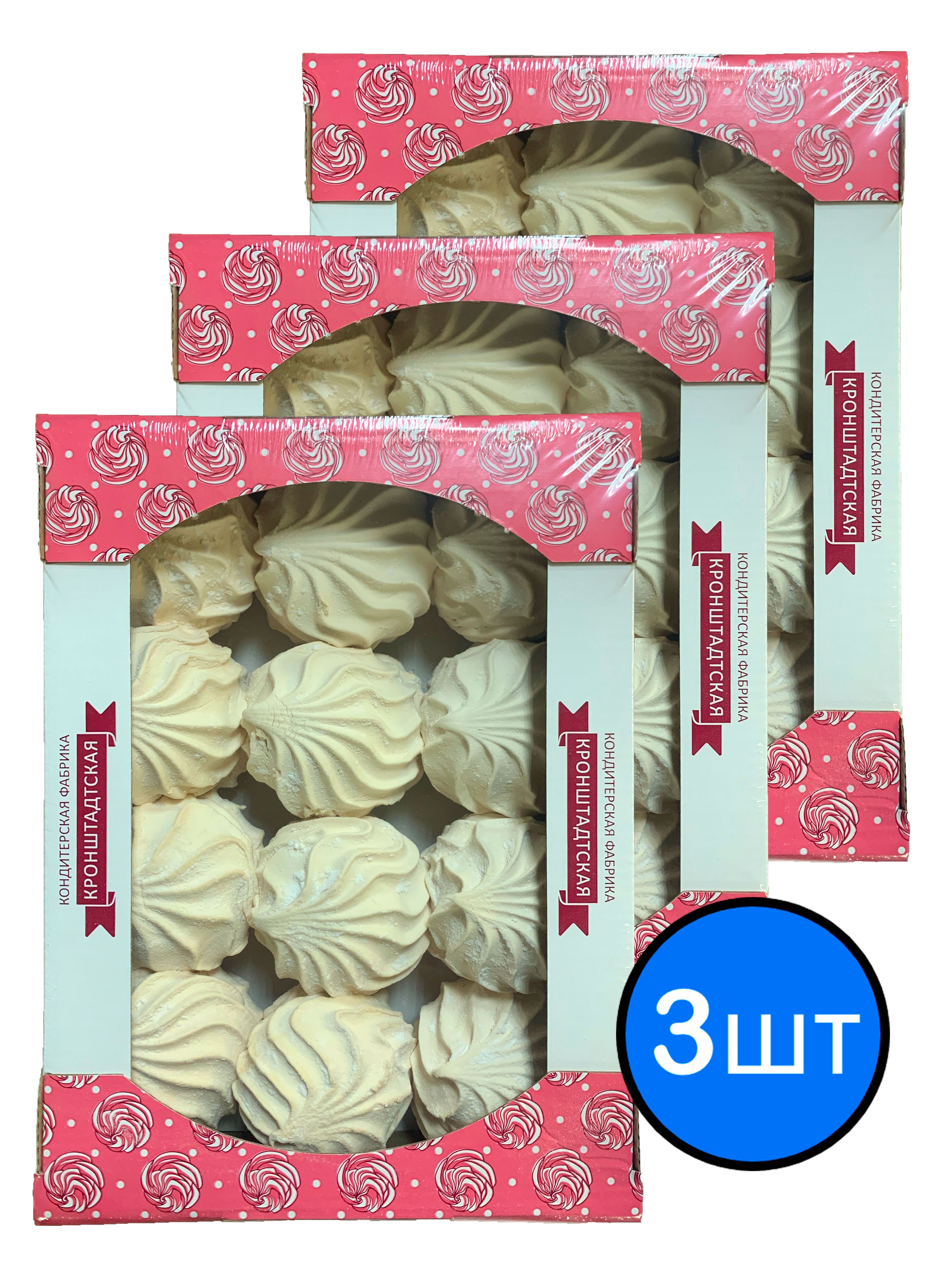 

Зефир "Крем-брюле", КФ КРОНШТАДТСКАЯ, 500г х 3шт