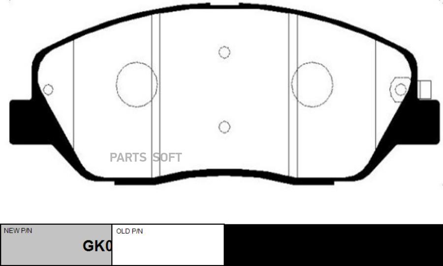 

Тормозные колодки Ctr GK0487