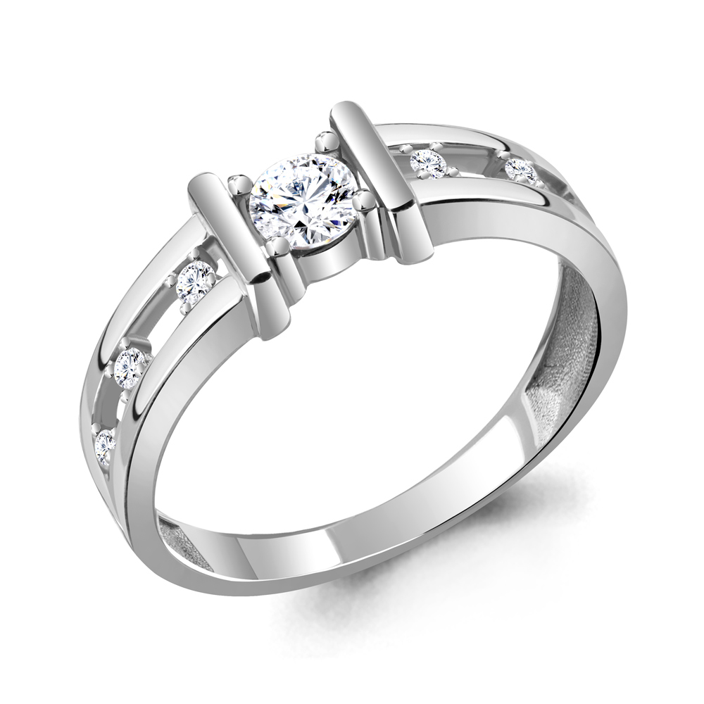 

Кольцо из серебра с фианитом Aquamarine Aquamarine 68858А_925_р р. 19,5, 68858А_925_р