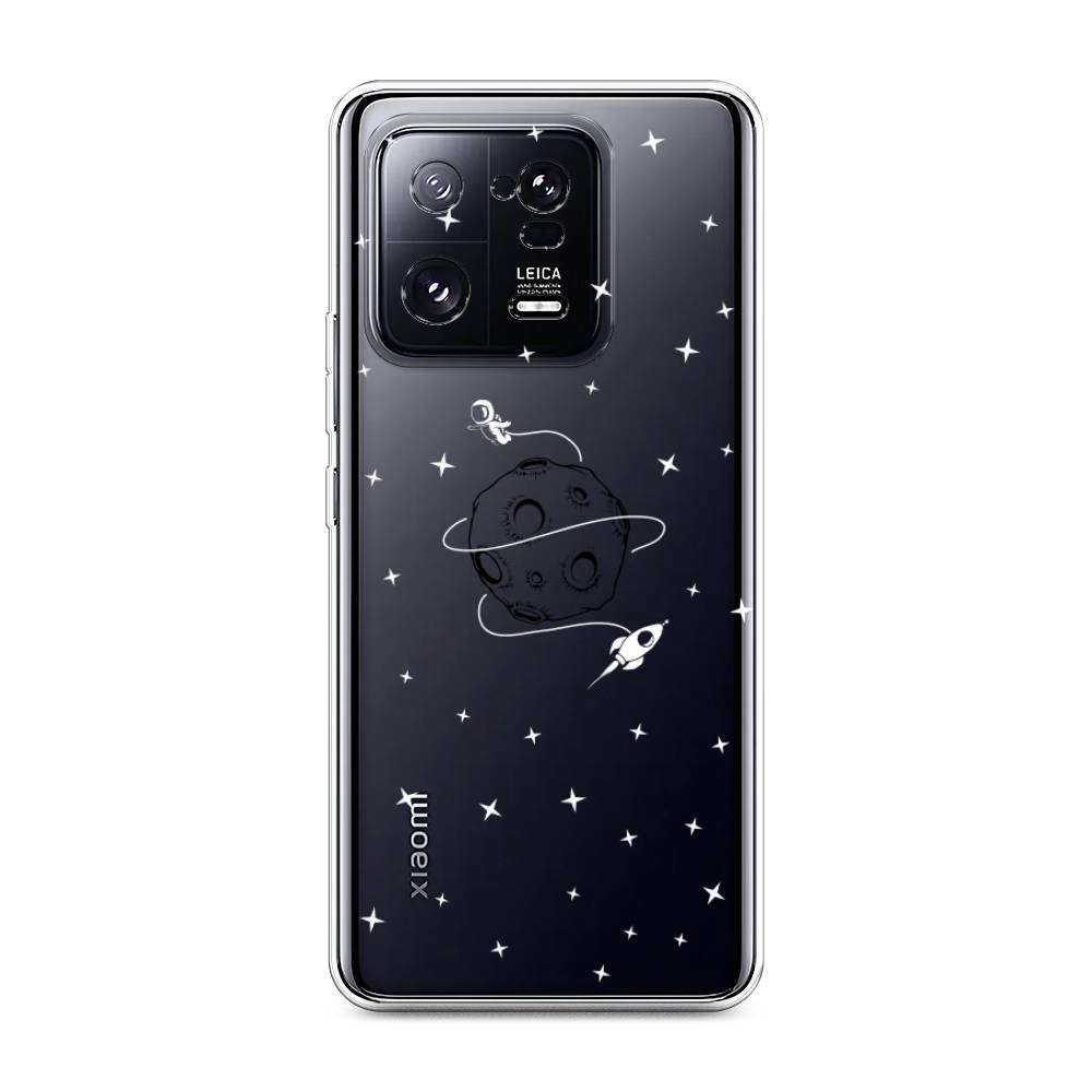 

Чехол на Xiaomi 13 Pro 5G "Полет вокруг луны", Белый;серый;черный, 317350-2