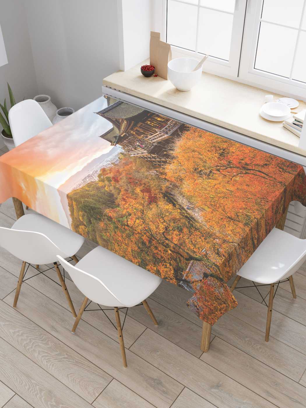 

Скатерть прямоугольная JoyArty "Лесной отель" из оксфорда, 180x145 см, Фиолетовый, Лесной отель