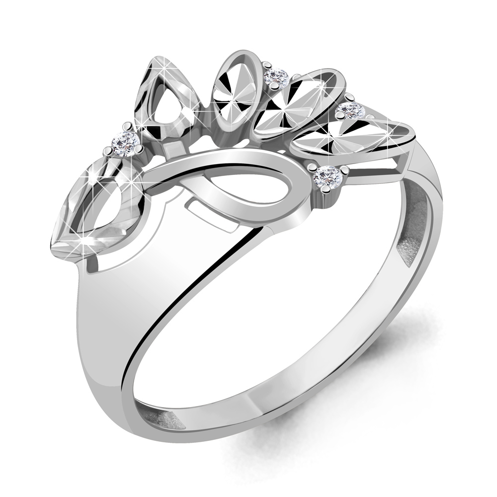 

Кольцо из серебра с фианитом Aquamarine Aquamarine 68855А_925_р р. 21, 68855А_925_р
