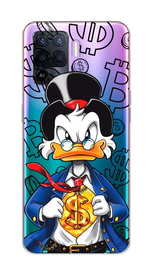 

Чехол на Oppo Reno 5 Lite "Scrooge Goldman", Черный;белый;синий, 255150-1