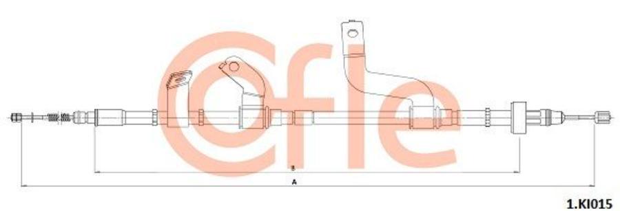 

COFLE Трос ст. тормоза R HY Solaris (барабан)