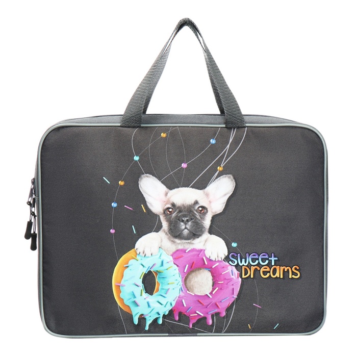 

Папка Stavia Sweet dog с ручками текстильная А4, 370 х 280 х 60 мм