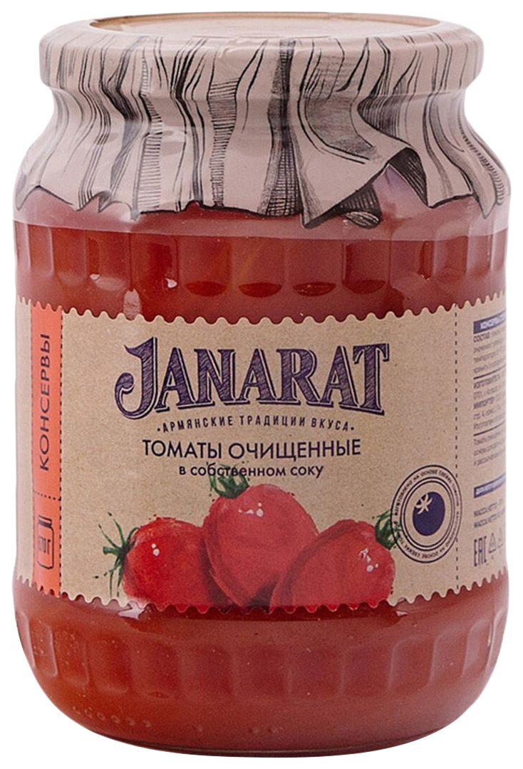 фото Томаты janarat очищенные в собственном соку 960г