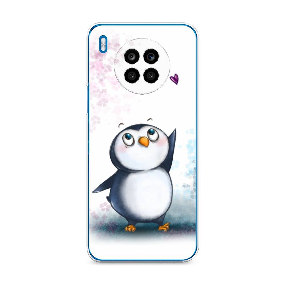 

Чехол Awog на Honor 50 Lite "Пингвин и сердечко", Белый, 6106450-1