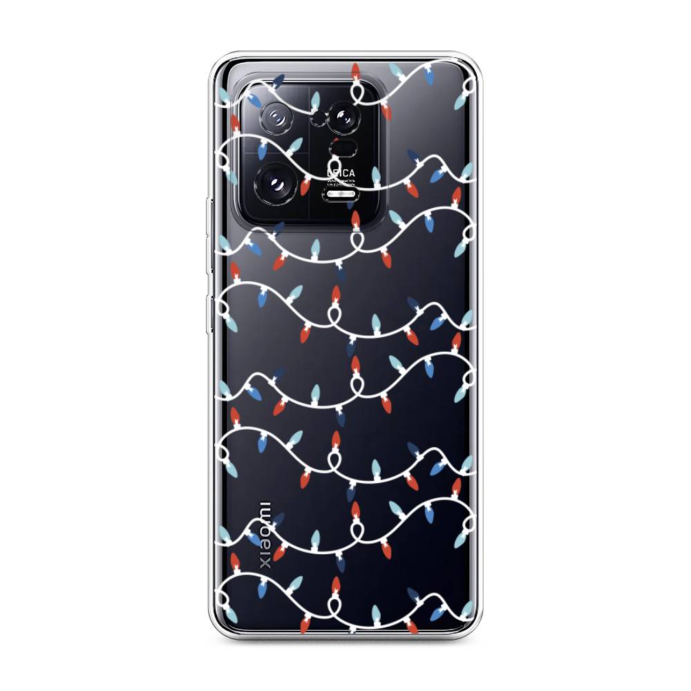 

Чехол на Xiaomi 13 Pro 5G "Разноцветная гирлянда", Белый;красный;синий, 317350-5