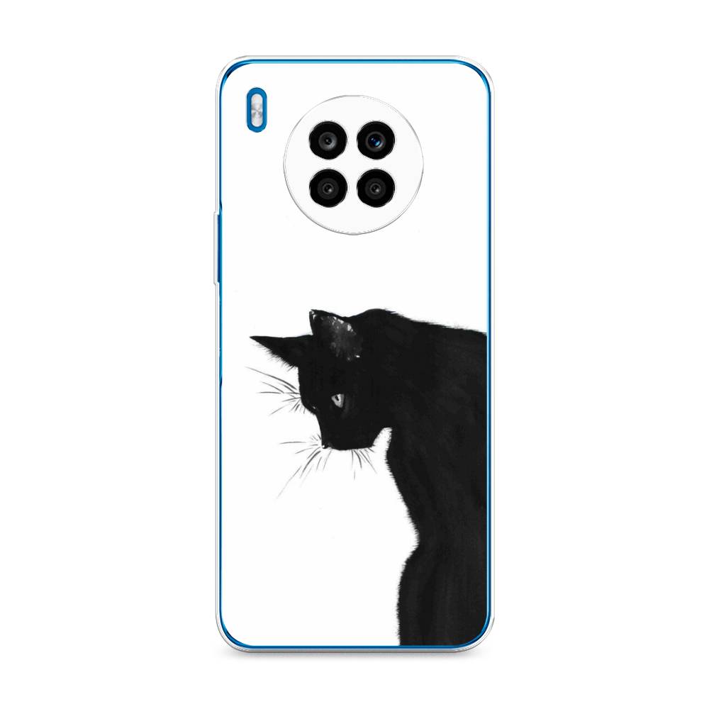 

Чехол Awog на Honor 50 Lite "Black cat", Черный;белый, 6106450-1