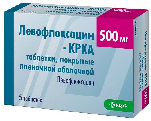 Купить Левофлоксацин-крка таблетки покрытые пленочной оболочкой 500 мг 5 шт., KRKA