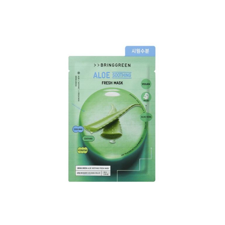 Маска тканевая для лица Bring Green Aloe Soothing Fresh Mask с экстрактом алоэ 20 г