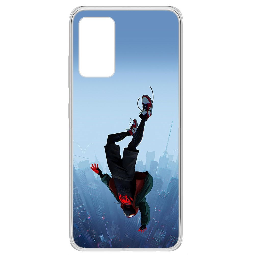 

Чехол-накладка Clear Case Человек-Паук. Майлз Моралес для Samsung Galaxy A32 (A325), Прозрачный