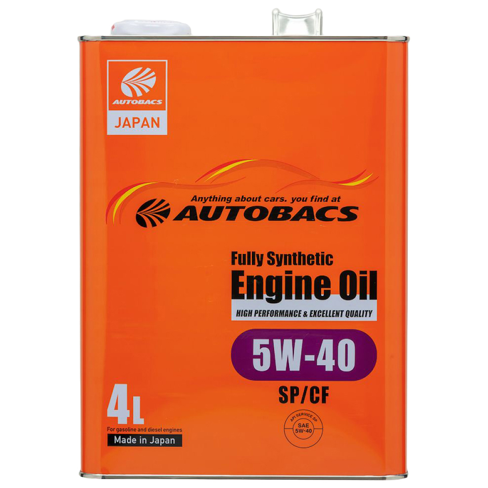 фото Autobacs a00032242 масло моторное autobacs fully synthetic 5w40 sp/cf 4l ()