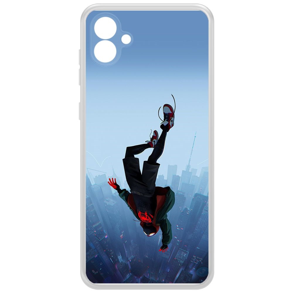 

Чехол-накладка Clear Case Человек-Паук. Майлз Моралес для Samsung Galaxy A04e (A042), Прозрачный