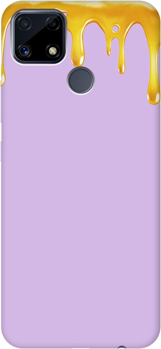 

Чехол на Realme C25 "Honey" сиреневый, Фиолетовый;оранжевый, 3838