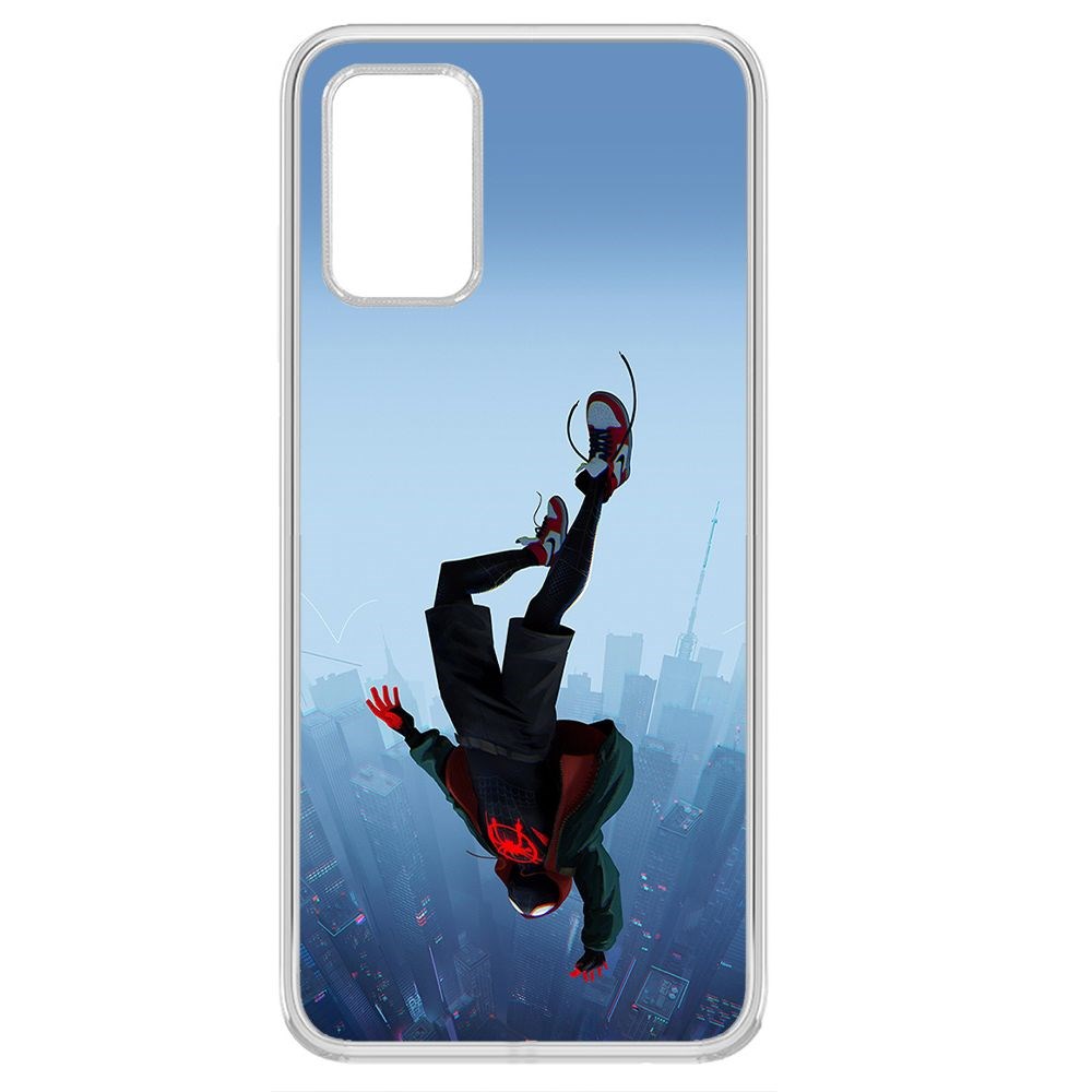 

Чехол-накладка Clear Case Человек-Паук. Майлз Моралес для Samsung Galaxy A03s (A037), Прозрачный