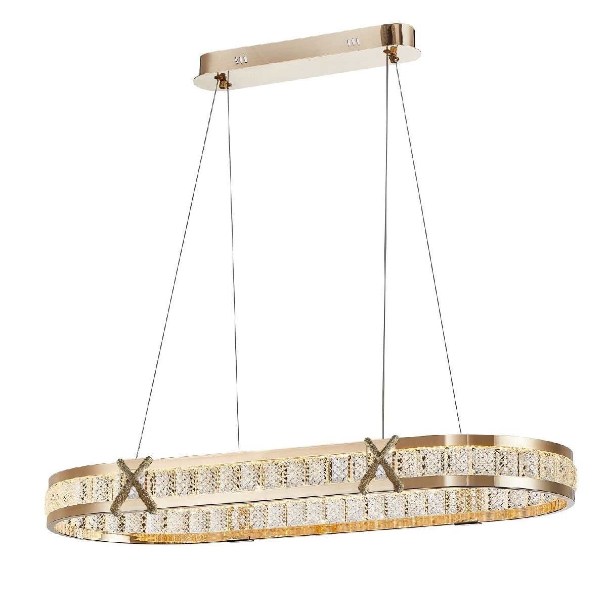 

Люстра повес Свет Luxury 1497/900х300 GD L90W30H100 64W 2500-6000K 3 режима, 1497/900х300 GD
