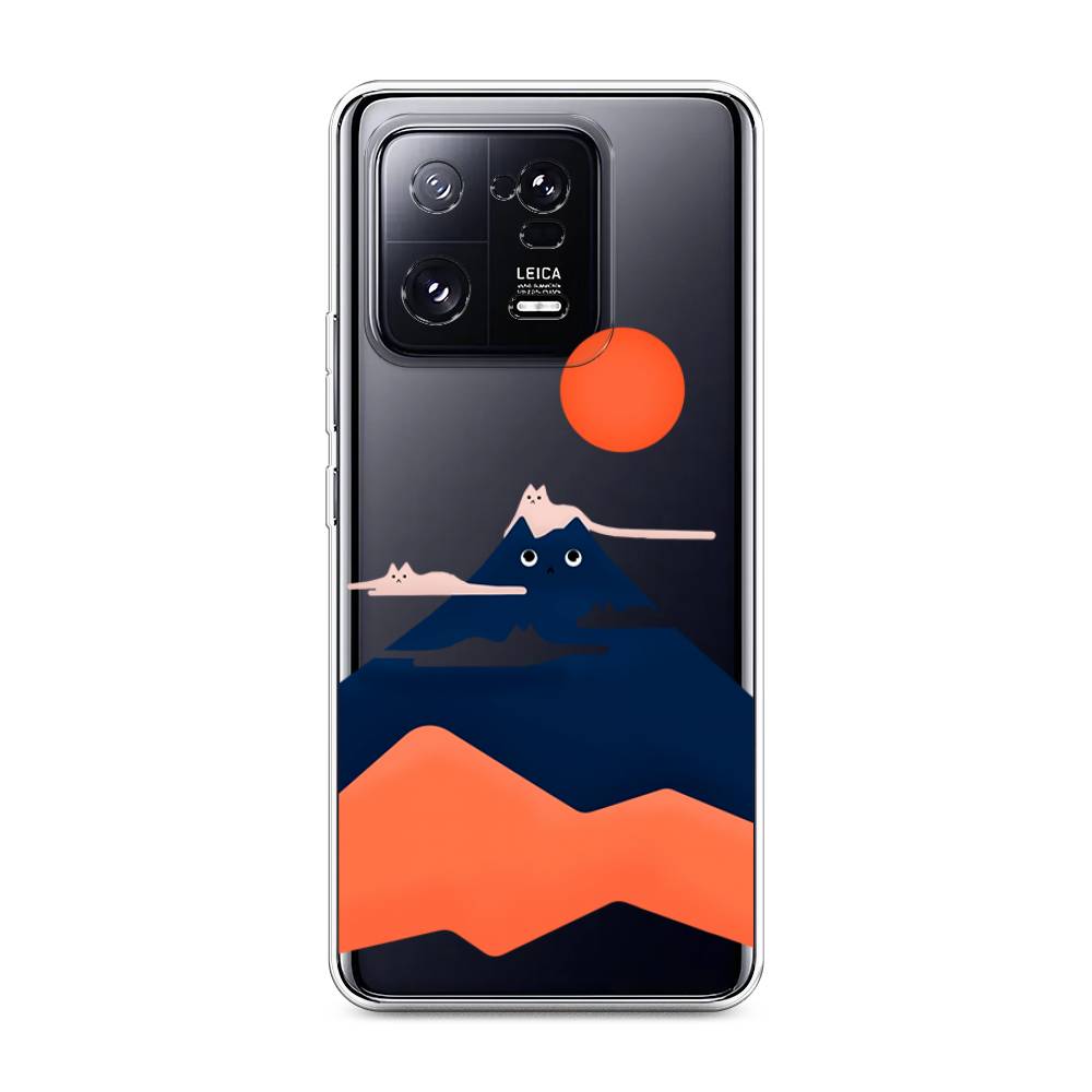 

Чехол на Xiaomi 13 Pro 5G "Кот-гора", Черный;оранжевый, 317350-4