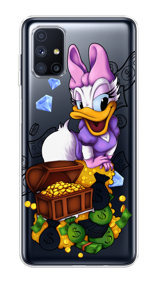 

Чехол на Samsung Galaxy M51 "Rich Daisy Duck", Коричневый;белый;фиолетовый, 2101550-6