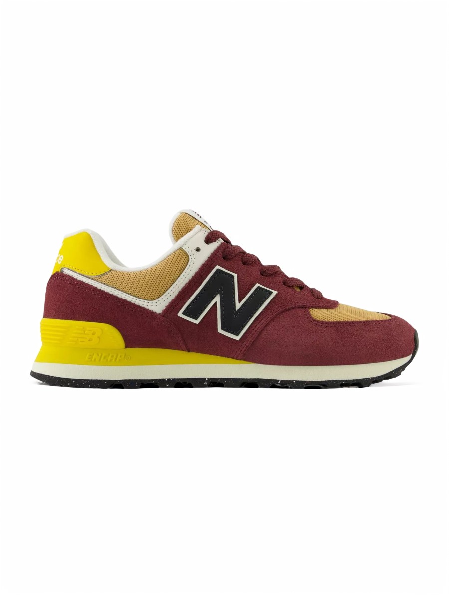 

Кроссовки унисекс New Balance 574 бордовые 7.5 US, Бордовый, 574