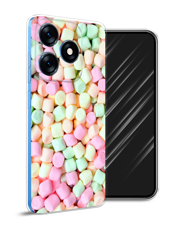 

Чехол Awog на Tecno Spark 10 "Marshmallows", Зеленый;желтый;розовый, 303650-10