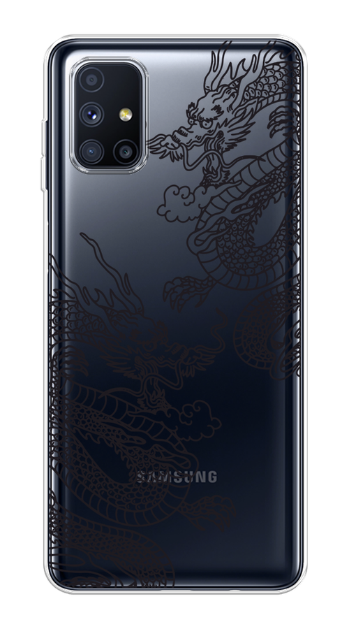 

Чехол на Samsung Galaxy M51 "Два китайских дракона", Серый;черный, 2101550-1