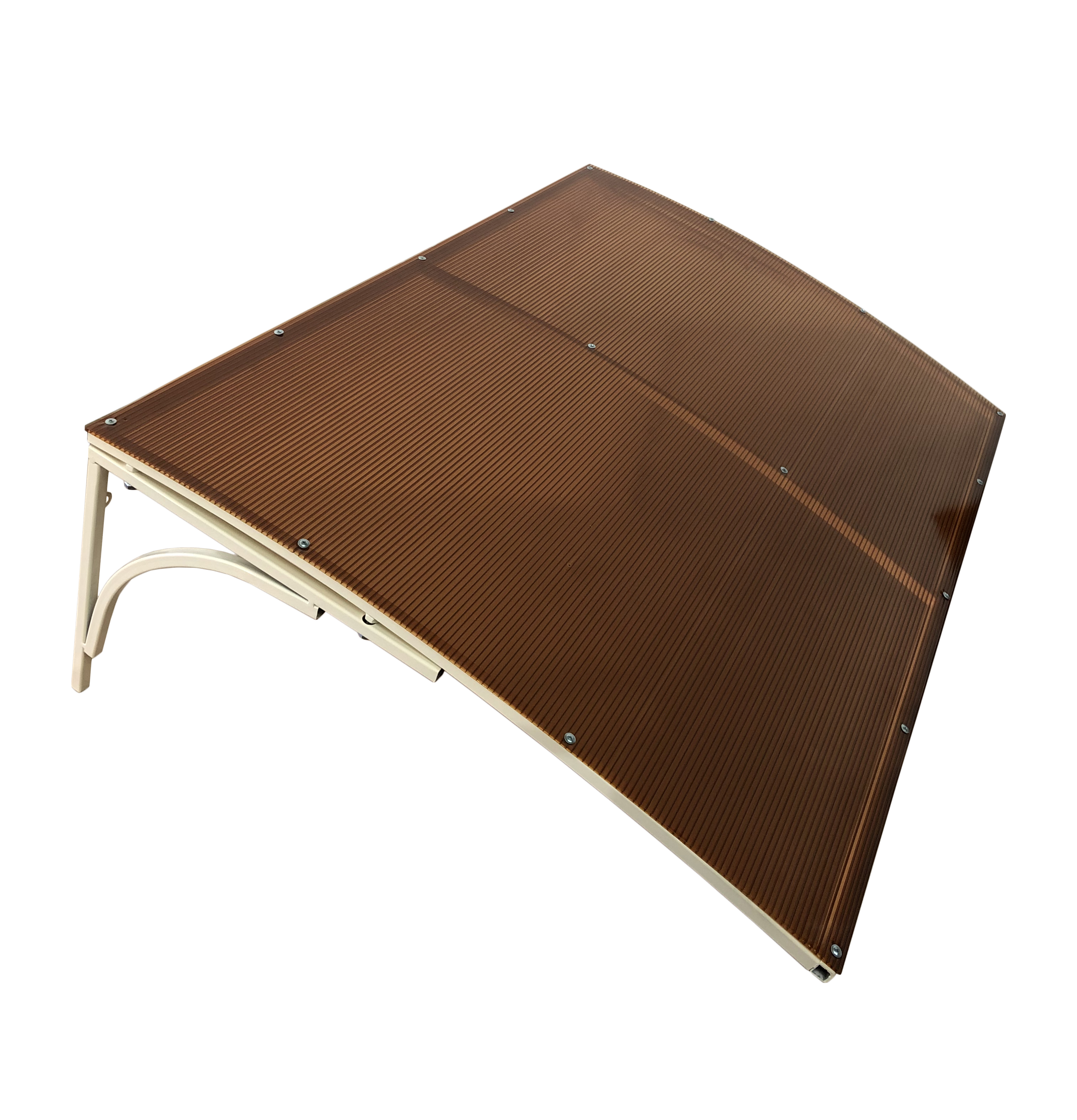 стул для столовых кафе дома sht s75 серебристый металлический каркас пластик белый Козырек над входной дверью ArtCore, YS71 бежевый каркас, коричневый поликарбонат