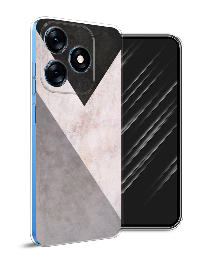 

Чехол Awog на Tecno Spark 10 "Геометричный мрамор", Бежевый, 303650-3