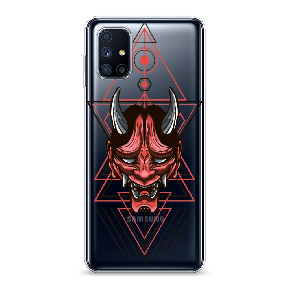 

Чехол на Samsung Galaxy M51 "Hanya Oni mask", Серый;красный;черный, 2101550-4