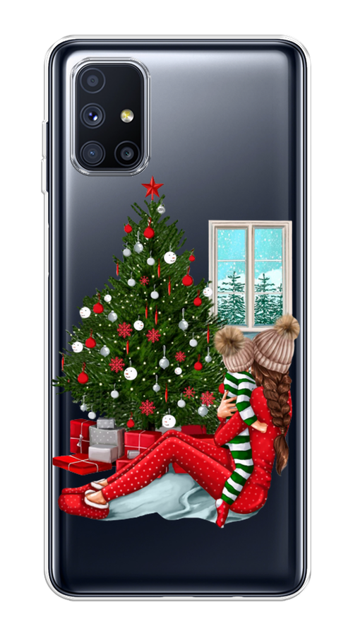 

Чехол на Samsung Galaxy M51 "Новый год с мамой", Красный;зеленый;голубой, 2101550-6