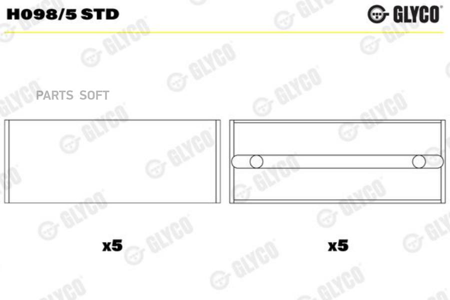 

Вкладкоренкомкт GLYCO H0985STD